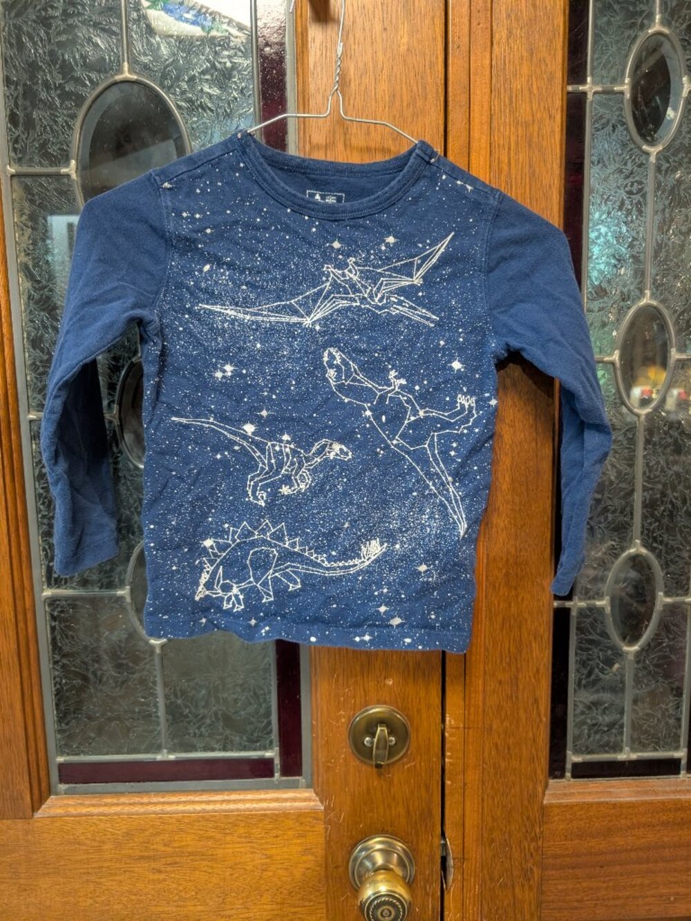 Boys long sleeve graphic tee, size 5